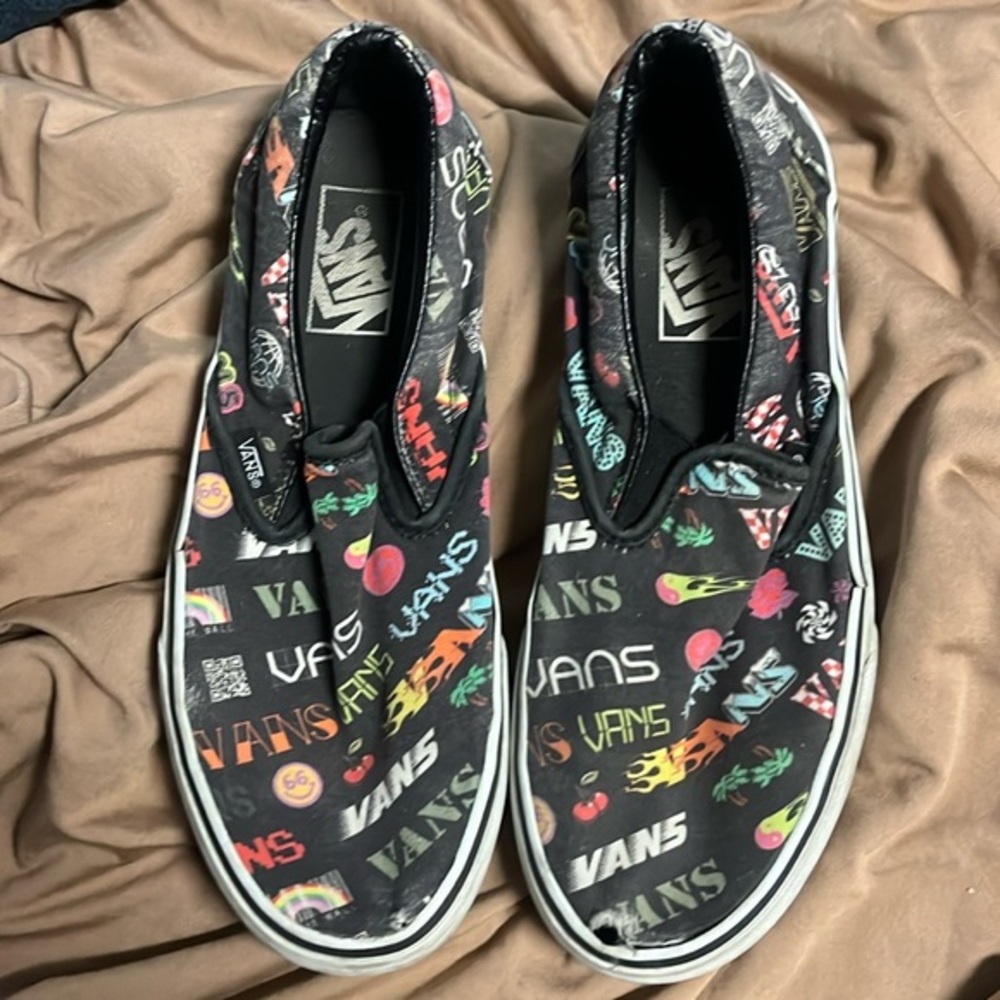 Vans Multicolor Monogram Slip-On Sneakers